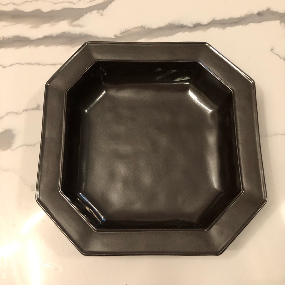 Juliska Pewter Stoneware Octagonal Bowl Discontinued - Picture 2 of 7